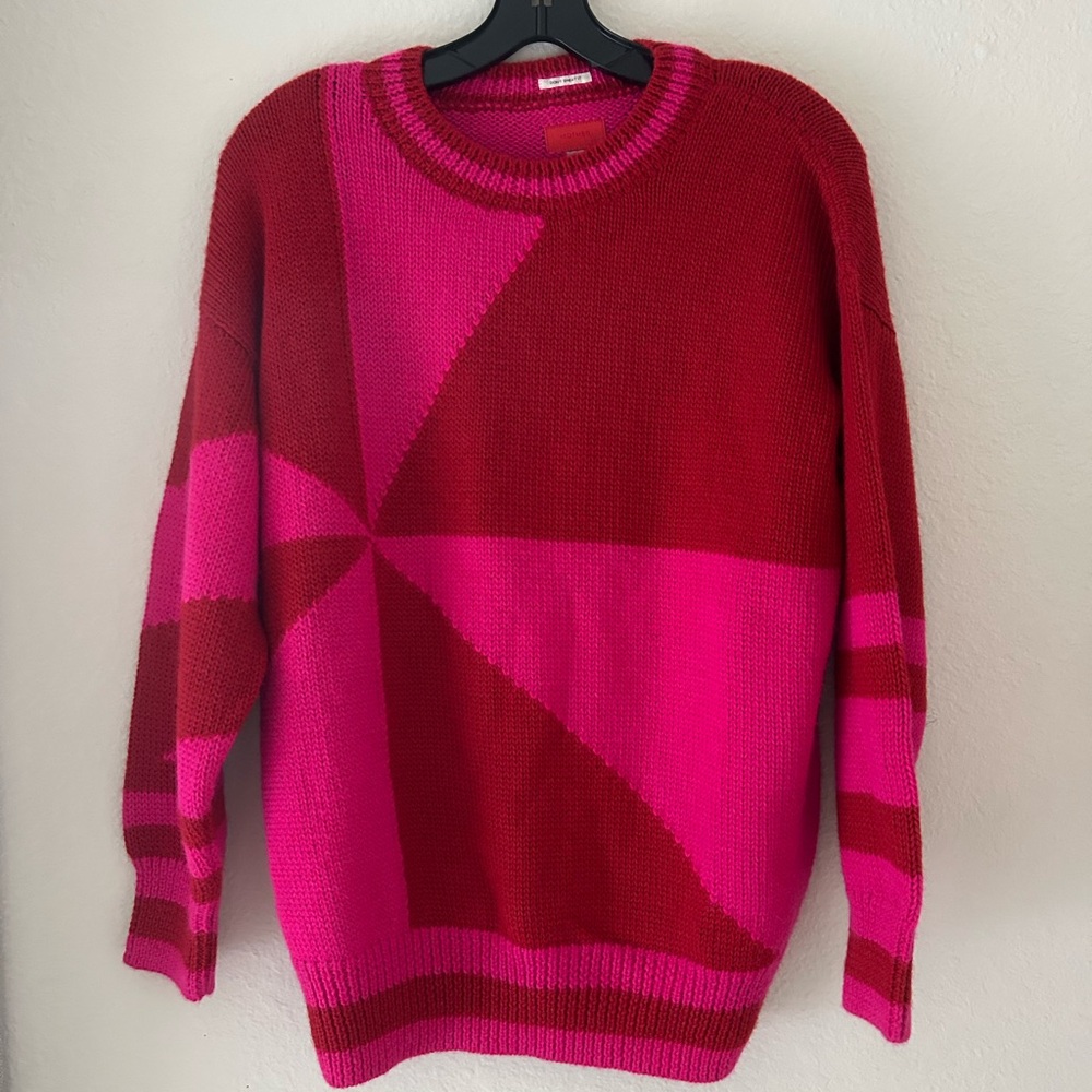 MOTHER Red and Pink Sweater